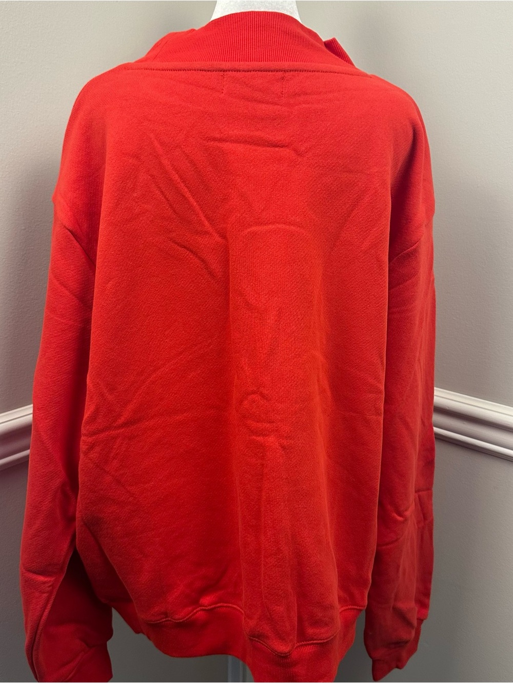 PARKE Ruby Crewneck Pullover Sweatshirt with Logo L/XL NEW - Picture 4 of 4